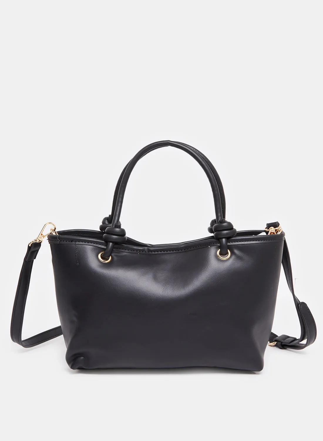 Women Black Embellished Tote Bag sold by Redtag