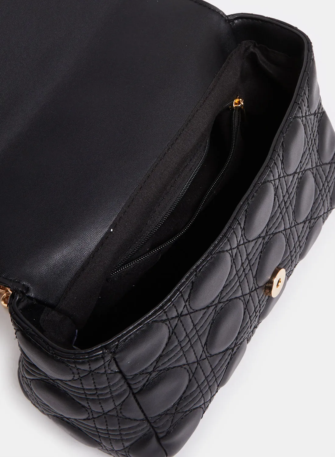 Women Black Embellished Messenger Bag sold by Redtag product image thumbnail 4