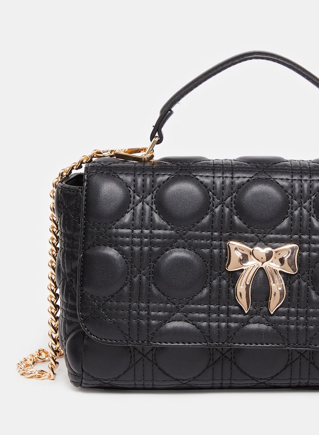 Women Black Embellished Messenger Bag sold by Redtag product image thumbnail 3