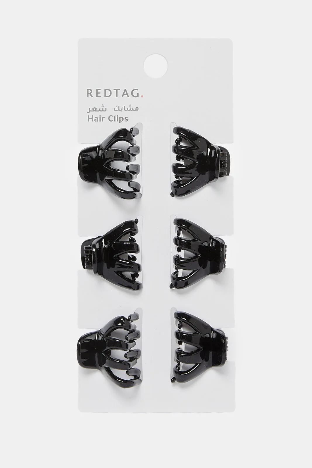 Women Black Hair Clip Set (6 Piece) sold by Redtag