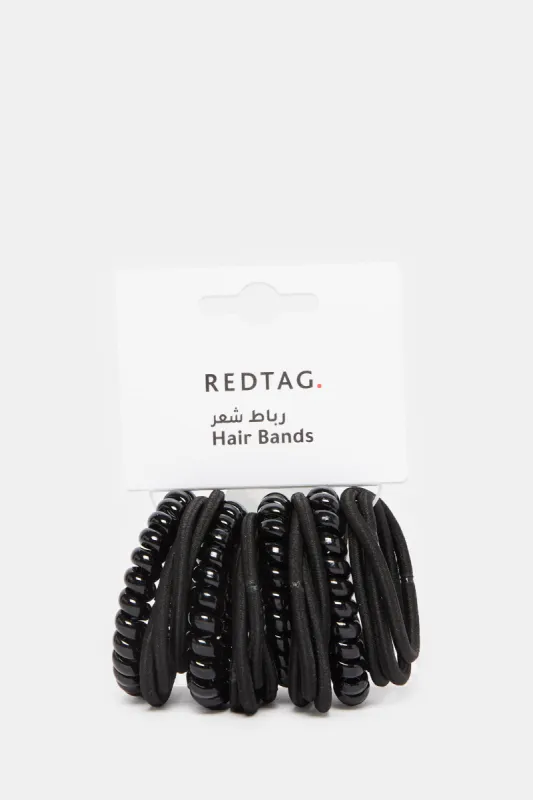 Women Black Elastic Hair Band Set (Pack of 20) sold by Redtag