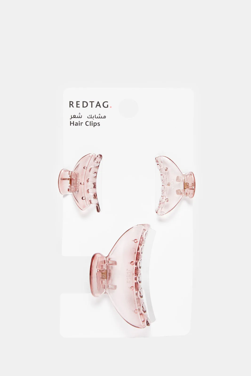 Women Pink Hair Clip Set (3 Piece) sold by Redtag