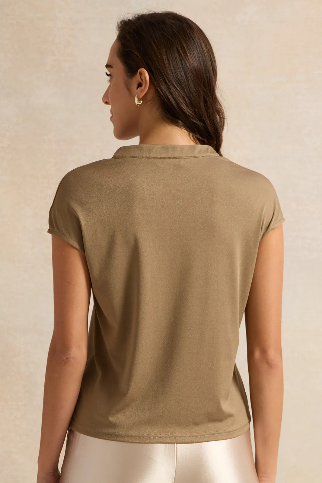 Women Beige Relaxed Top sold by Redtag product image thumbnail 3