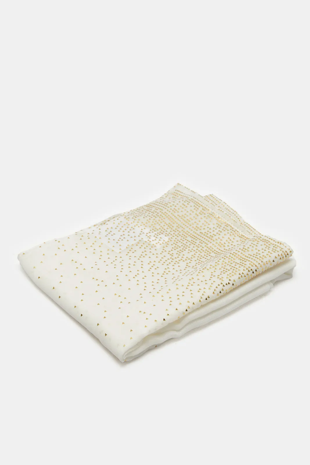 Women White Embellished Scarf sold by Redtag product image thumbnail 2