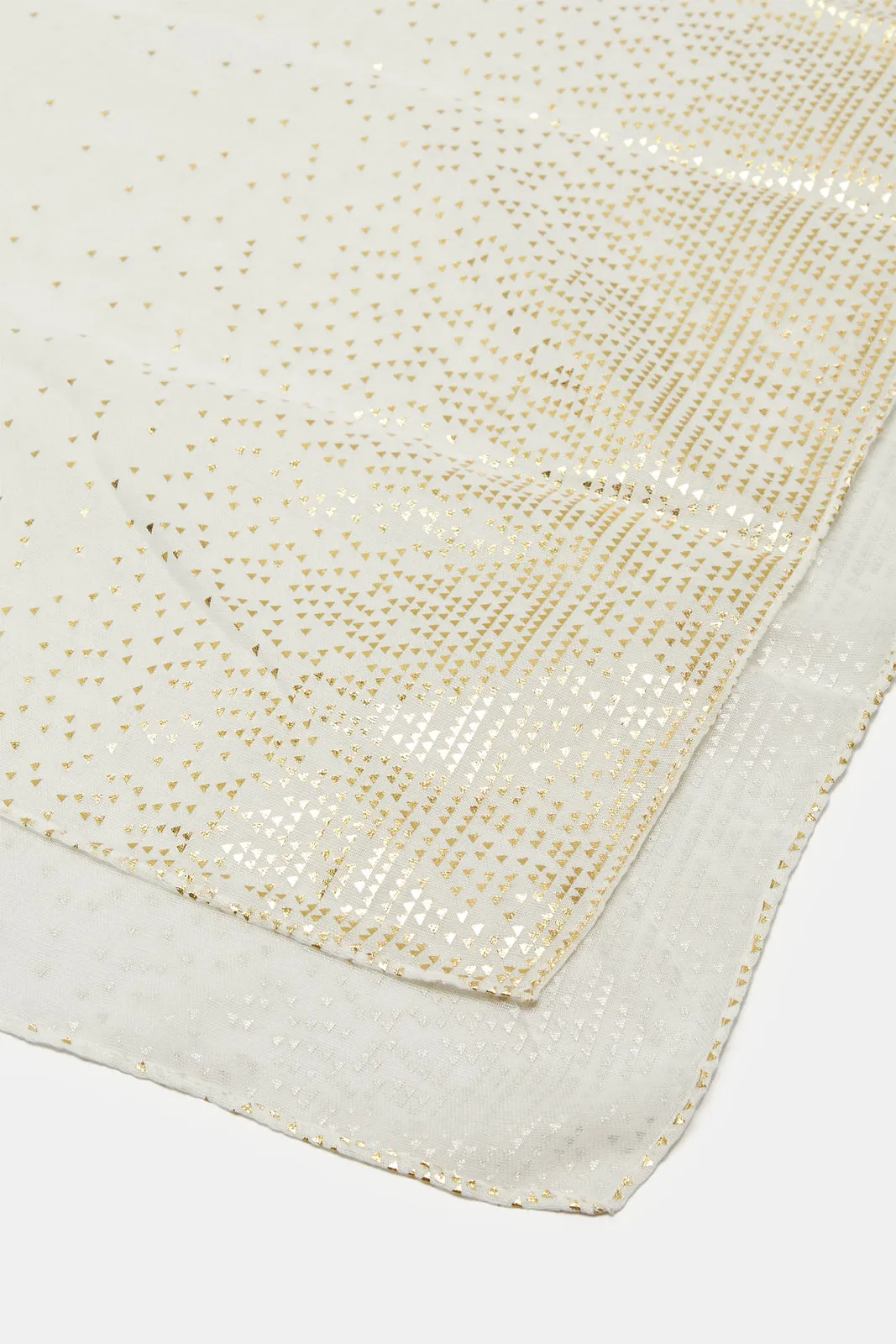 Women White Embellished Scarf sold by Redtag product image thumbnail 4