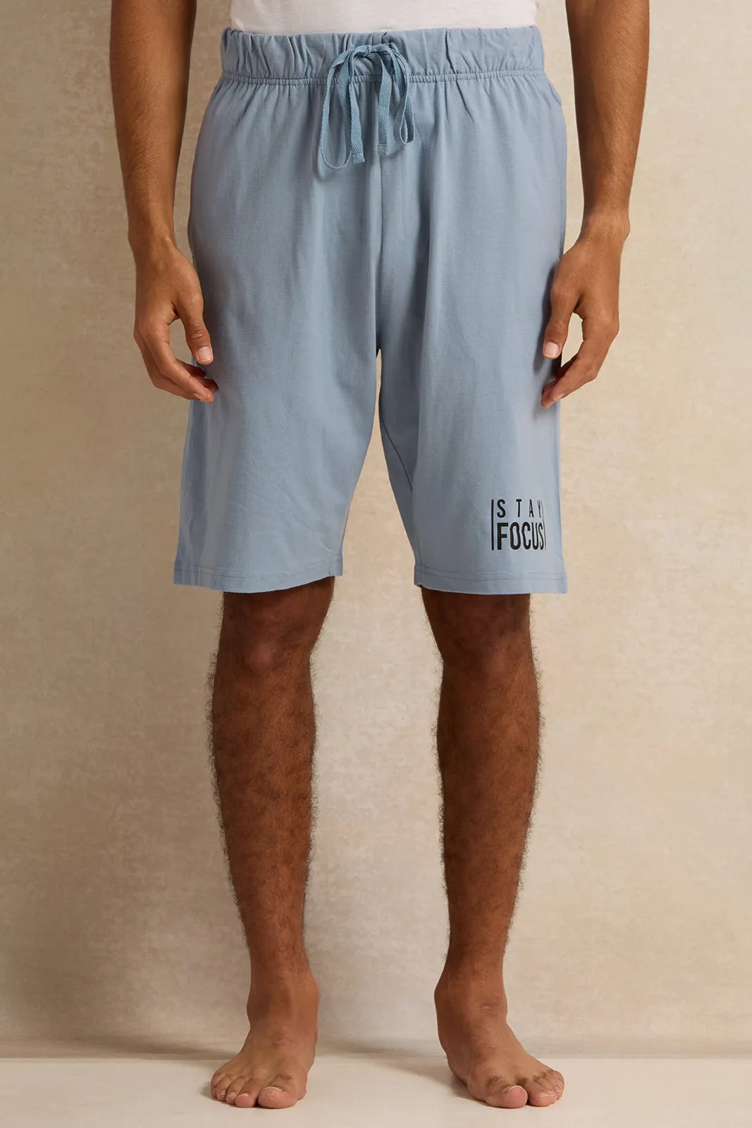 Men Blue Printed Pyjama Set (2 Piece) sold by Redtag product image thumbnail 3