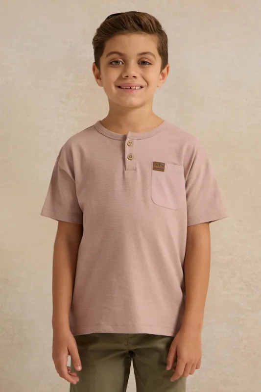 Boys Lilac T-shirt sold by Redtag