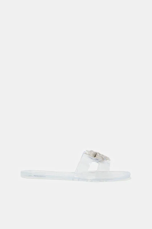 Women Clear Jelly Mule sold by Redtag