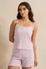 Women Lilac Printed Short Pant Cami Set (2 Piece) sold by Redtag