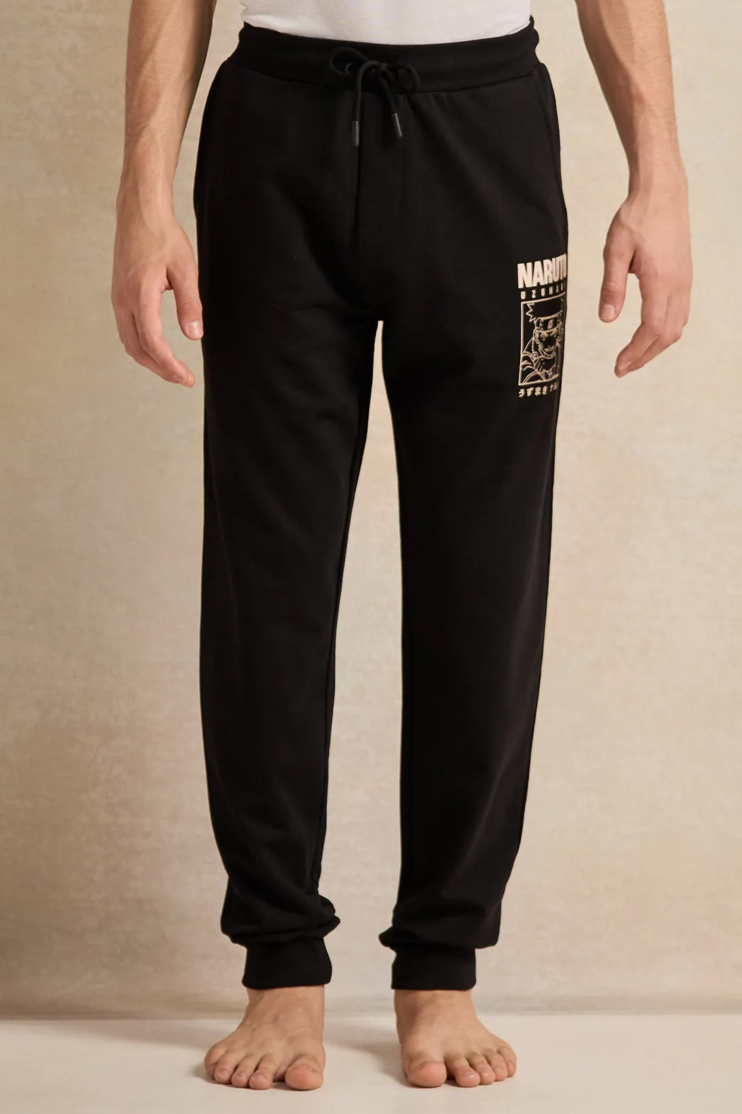 Senior Boys Beige And Black Naruto Pyjama Set (2 Piece) sold by Redtag product image thumbnail 3