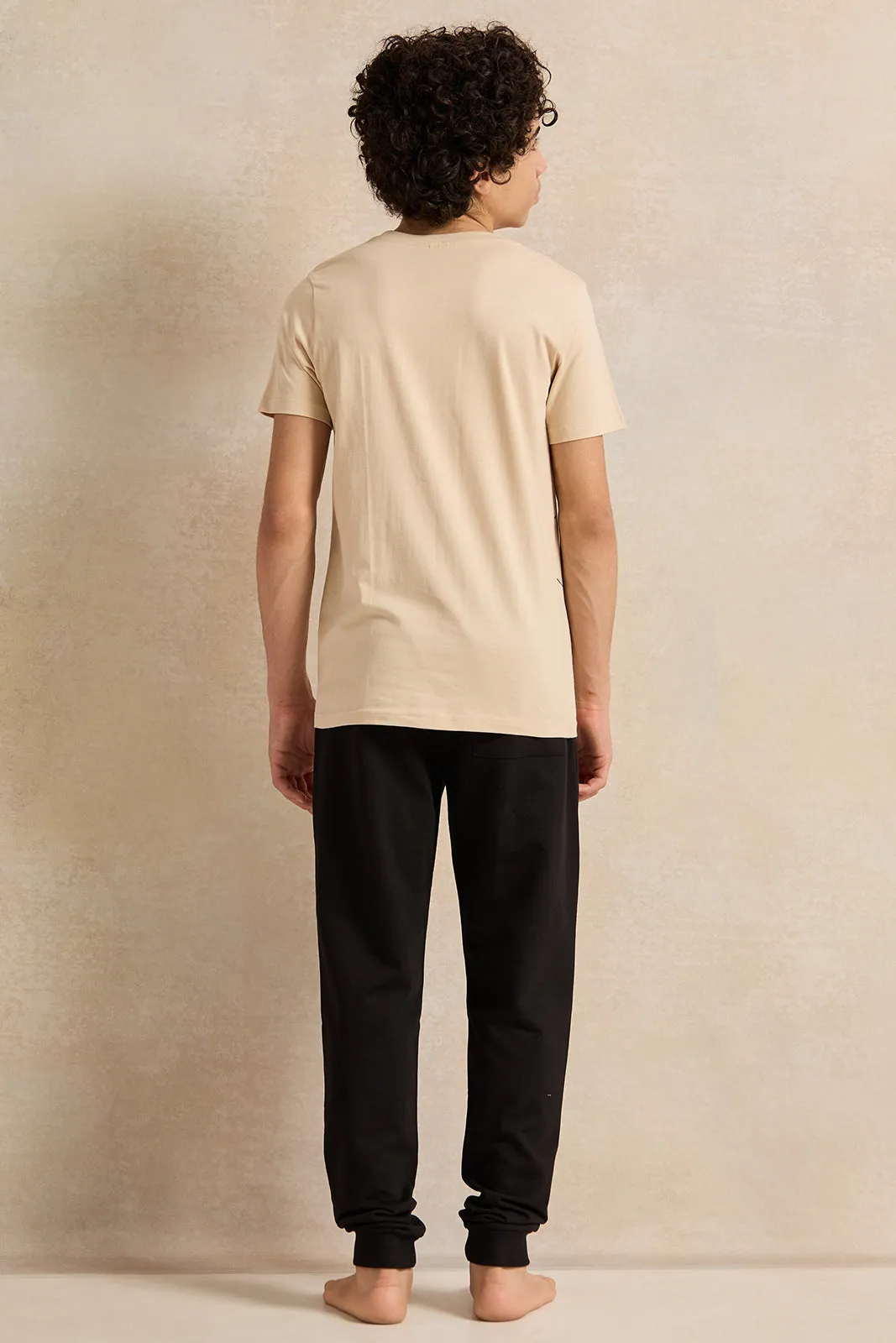 Senior Boys Beige And Black Naruto Pyjama Set (2 Piece) sold by Redtag product image thumbnail 4