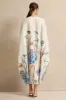Women White Printed Kaftan Dress sold by Redtag