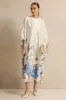 Women White Printed Kaftan Dress sold by Redtag