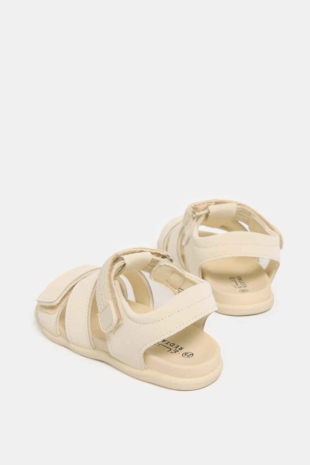 Infant Boys Cream Backstrap Sandal sold by Redtag product image thumbnail 4