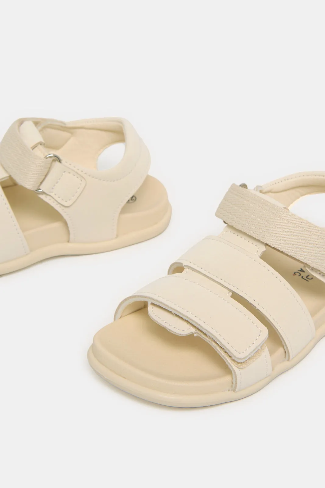 Infant Boys Cream Backstrap Sandal sold by Redtag product image thumbnail 3