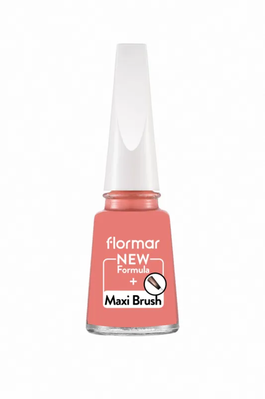 Flormar Classic Nail Enamel with new improved formula & thicker brush - 011 Tender Salmon sold by Redtag