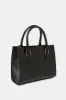 Women Black Textured Day Bag sold by Redtag