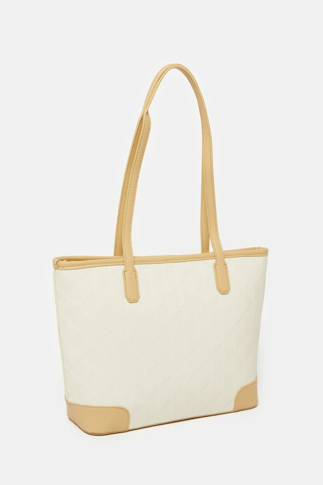 Women Beige Embellished Tote Bag sold by Redtag product image thumbnail 3