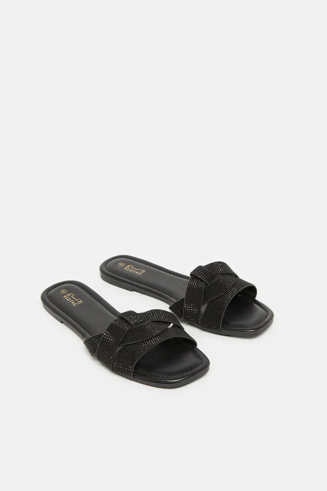 Women Black Embellished Mule sold by Redtag product image thumbnail 2