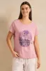 Women Pink Print Pyjama Set (2 Piece) sold by Redtag