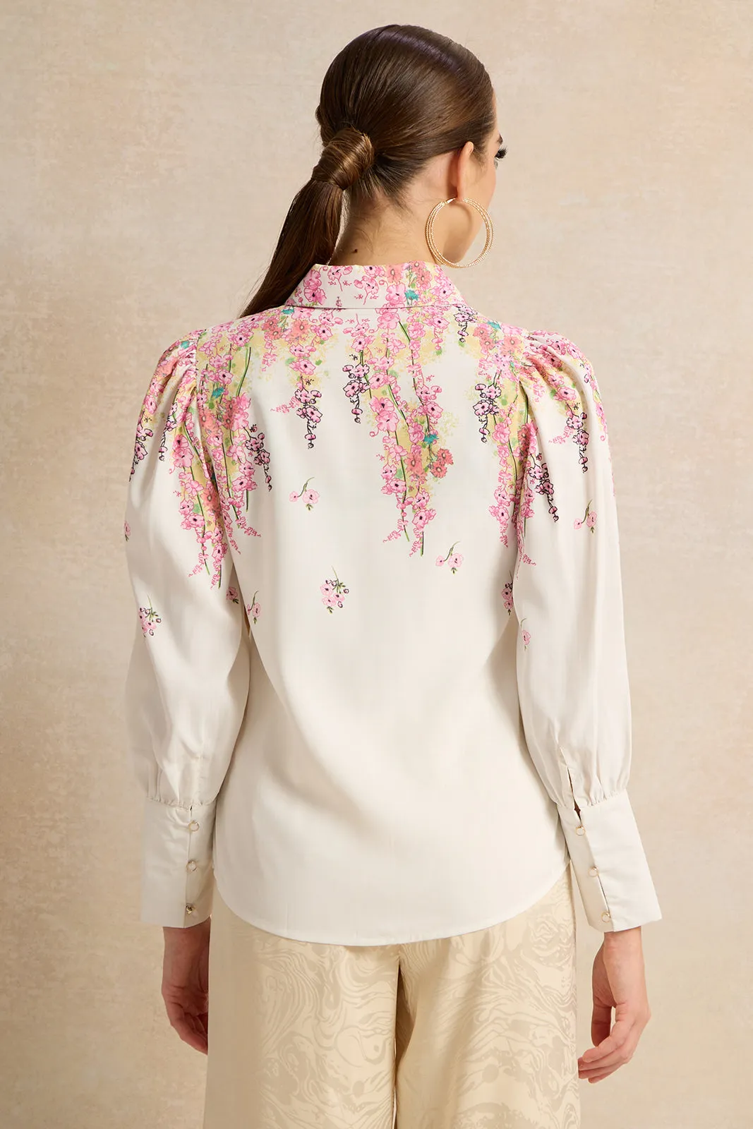 Women White Printed Blouse sold by Redtag product image thumbnail 3