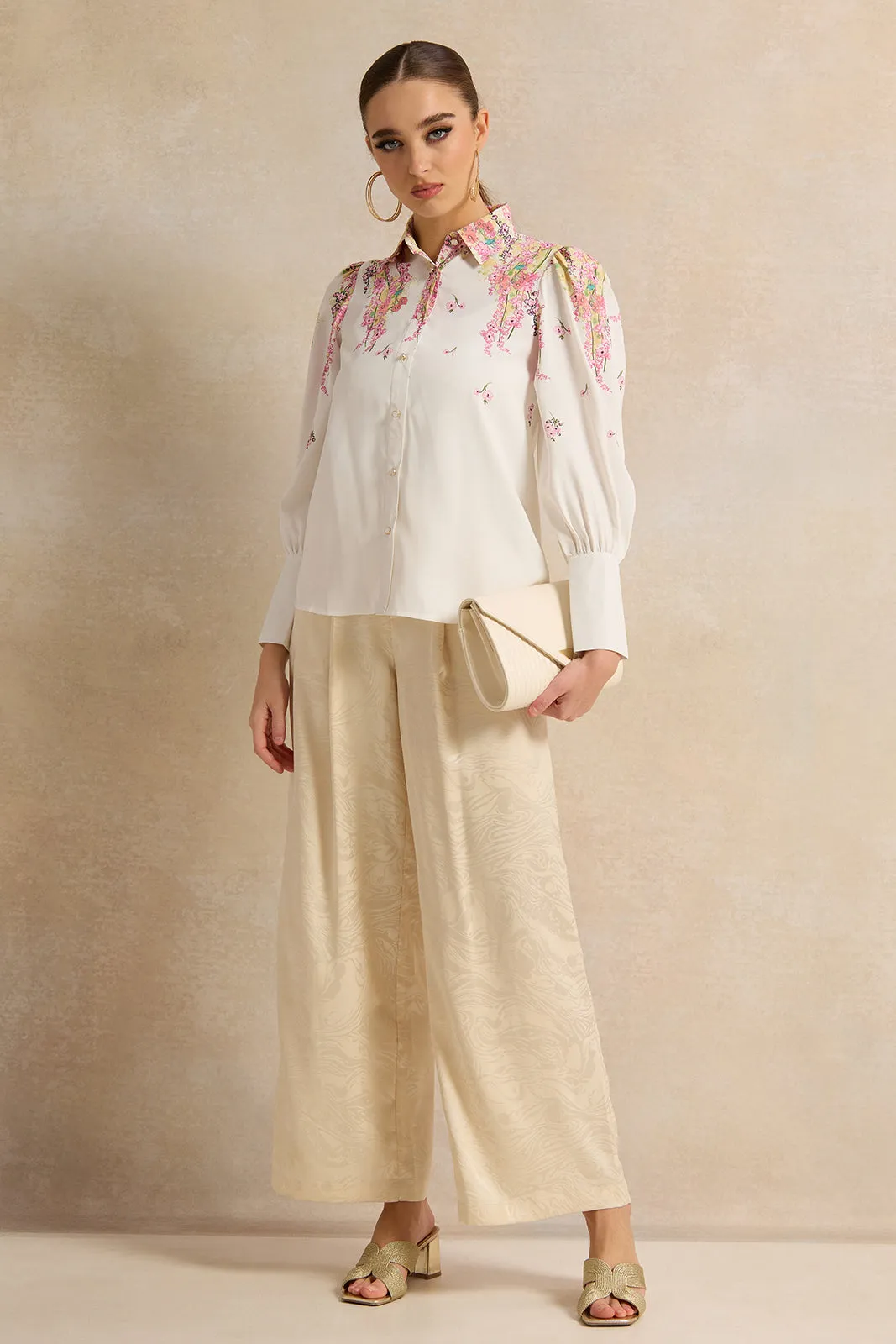 Women White Printed Blouse sold by Redtag product image thumbnail 2