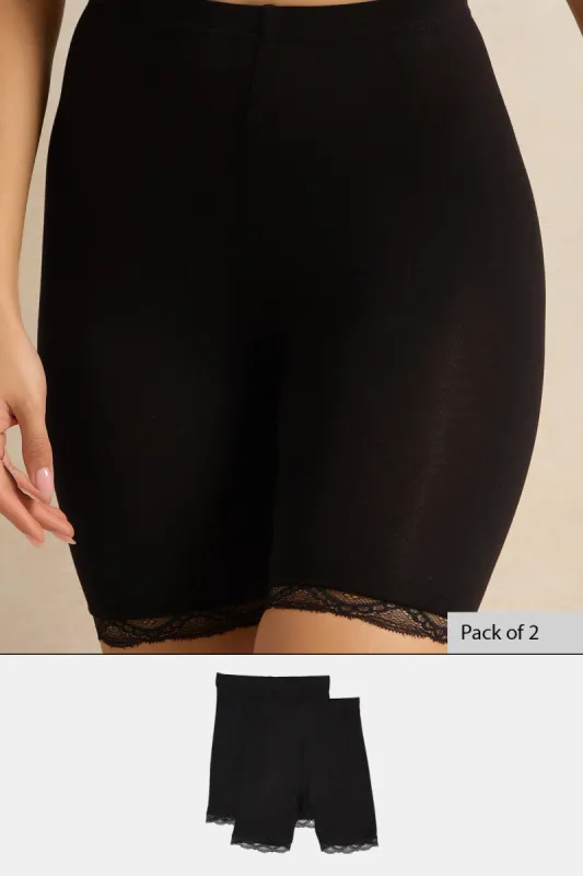 Women Black Comfort Short Set (2 Piece) sold by Redtag
