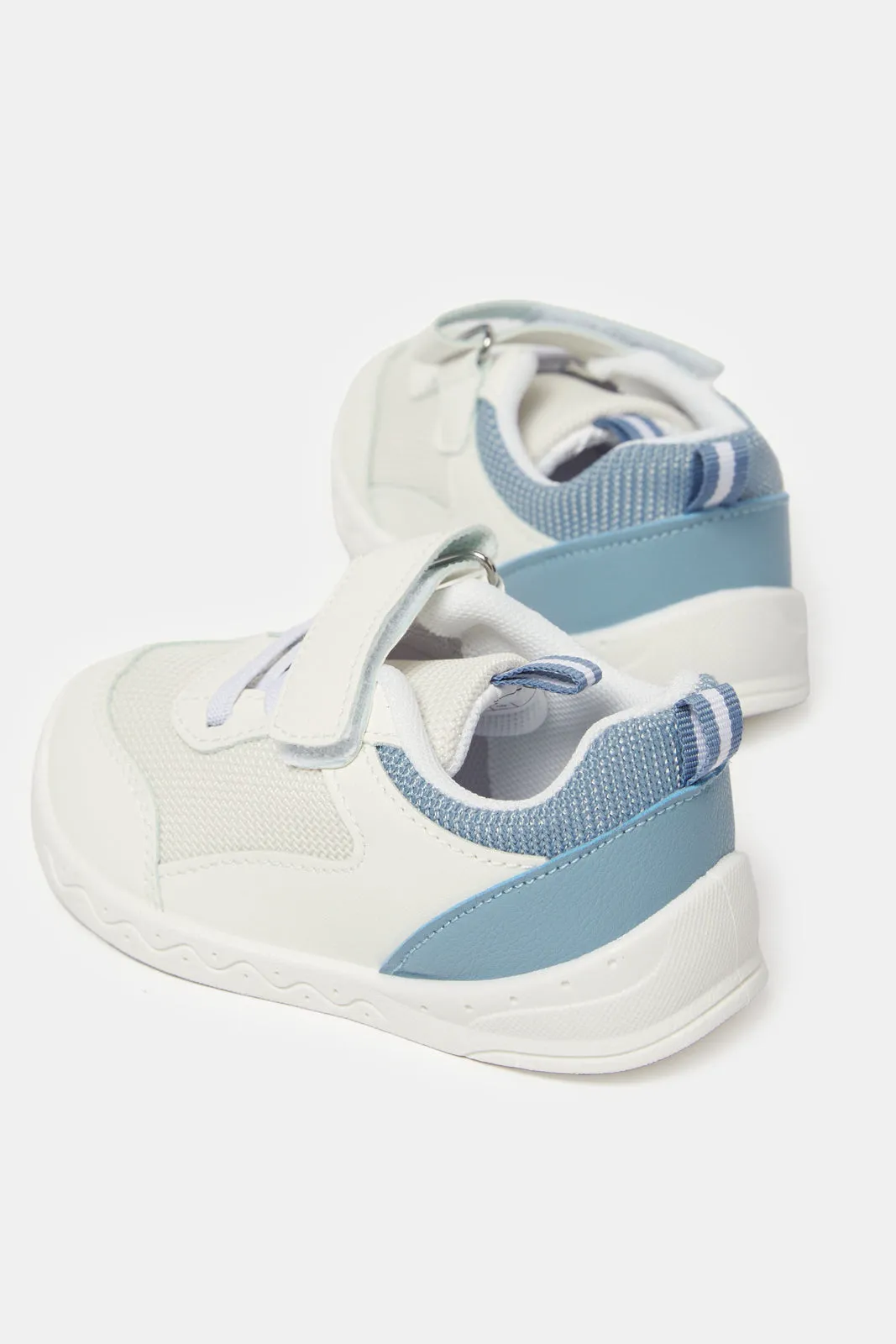 Infant Boys White Colour Block Sneaker sold by Redtag product image thumbnail 4