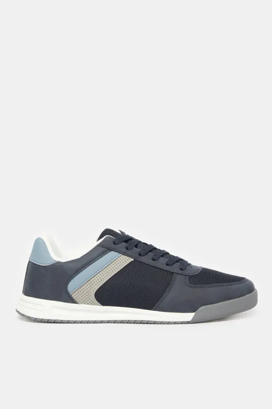 Men Navy Stripped Sneaker sold by Redtag