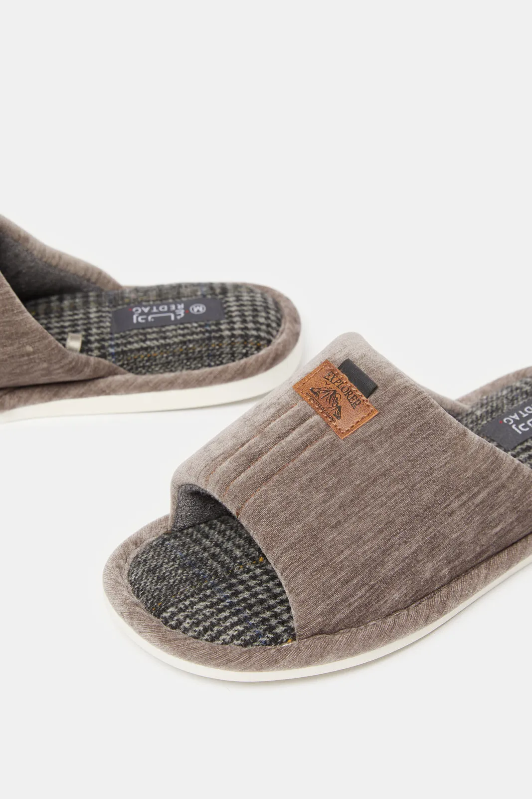 Men Beige Embellished Slipper sold by Redtag product image thumbnail 3