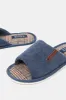 Men Navy Checkered Slipper sold by Redtag