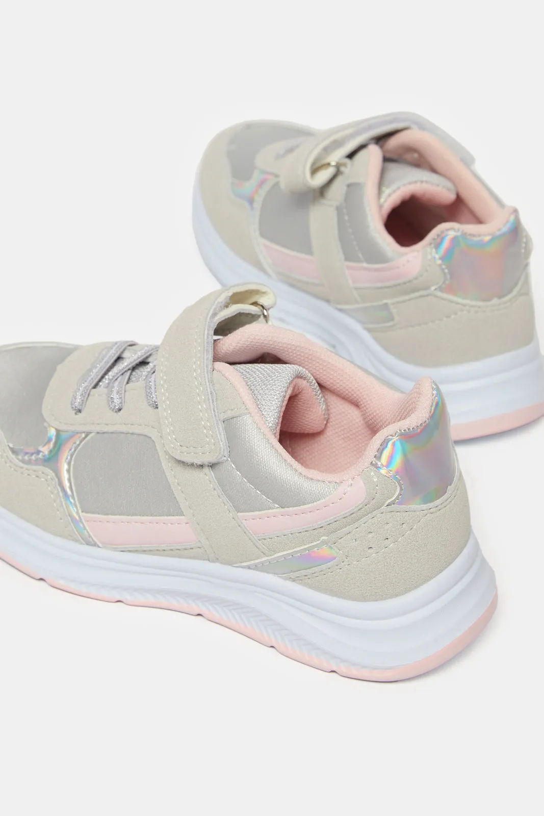 Senior Girl Grey Material Block Slim Runner sold by Redtag product image thumbnail 4