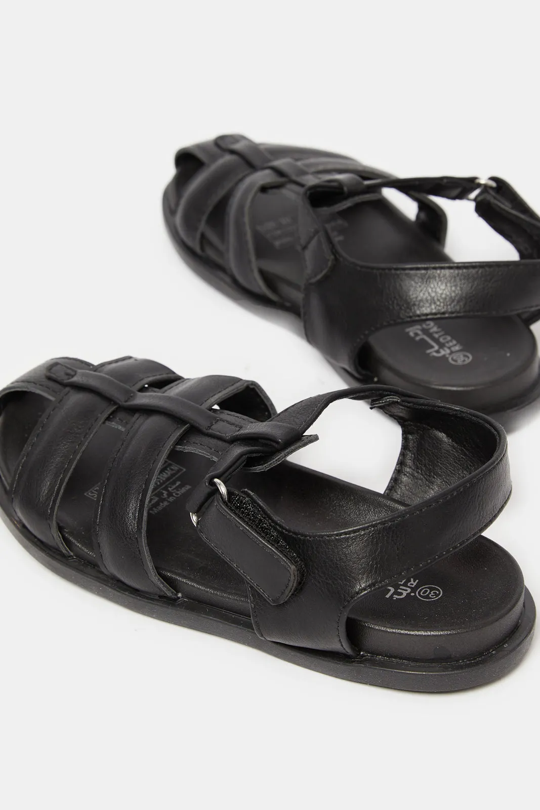 Boys Black Fisherman Sandals sold by Redtag product image thumbnail 4