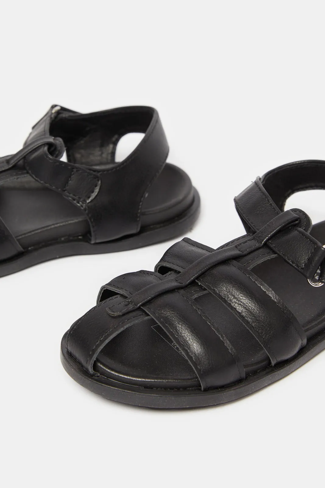 Boys Black Fisherman Sandals sold by Redtag product image thumbnail 3