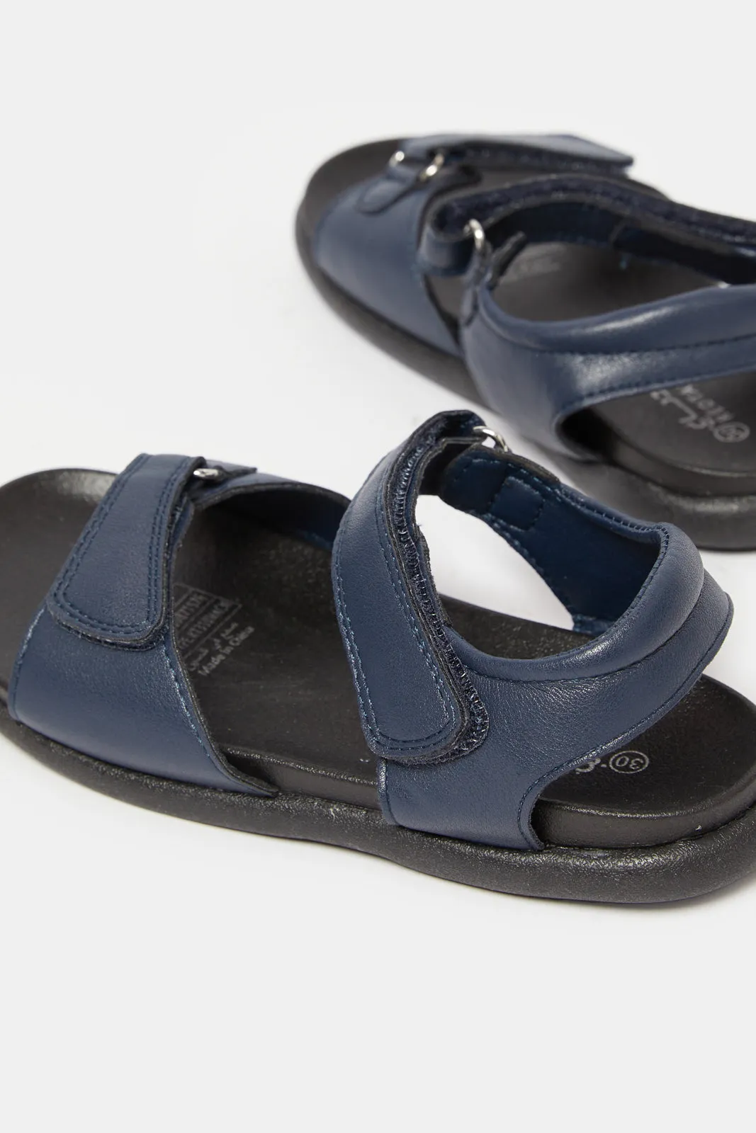 Boys Navy Comfort Sandals sold by Redtag product image thumbnail 4