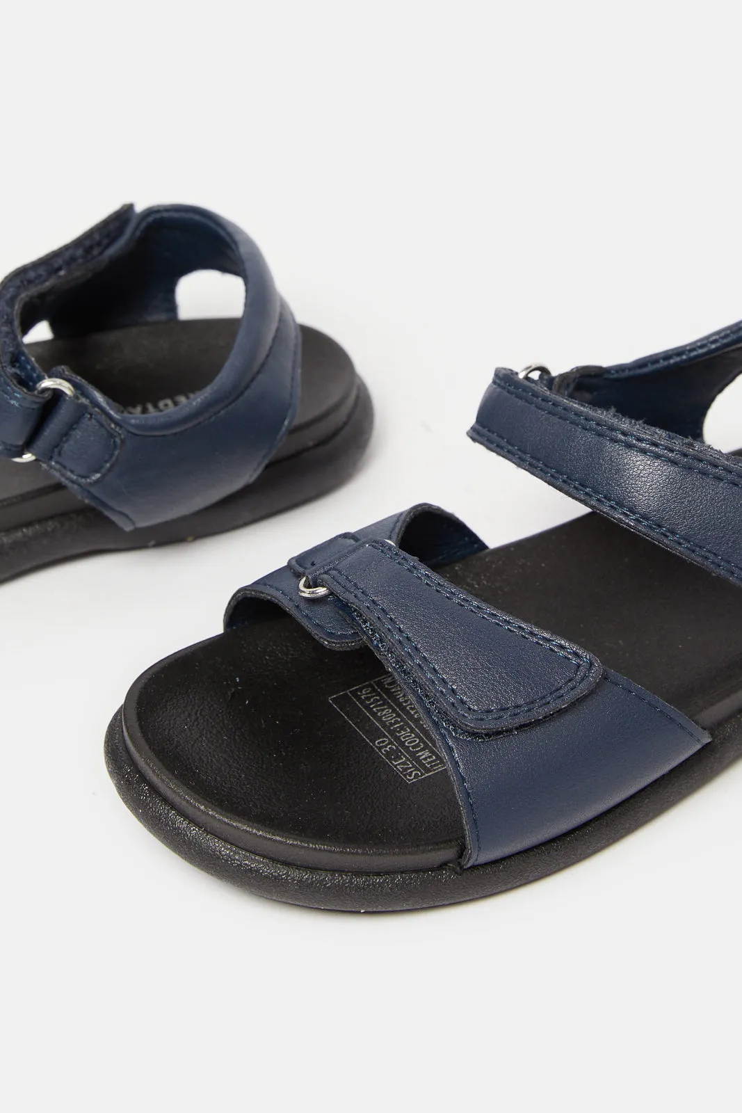 Boys Navy Comfort Sandals sold by Redtag product image thumbnail 3