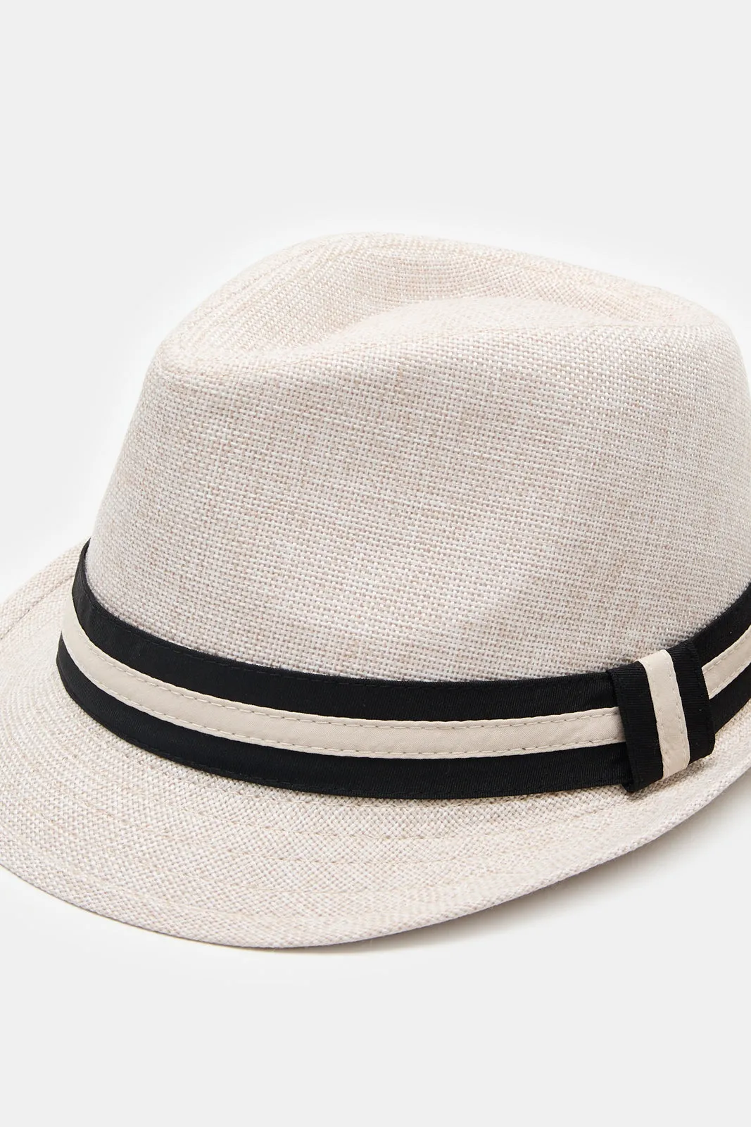 Men Grey Fedora Hats With Band sold by Redtag product image thumbnail 2