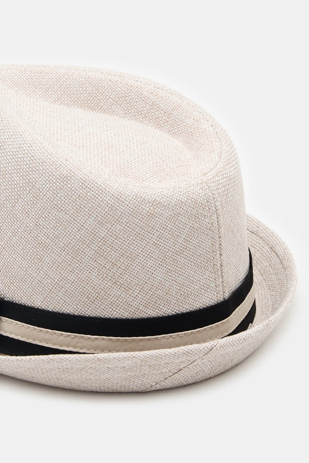 Men Grey Fedora Hats With Band sold by Redtag product image thumbnail 4