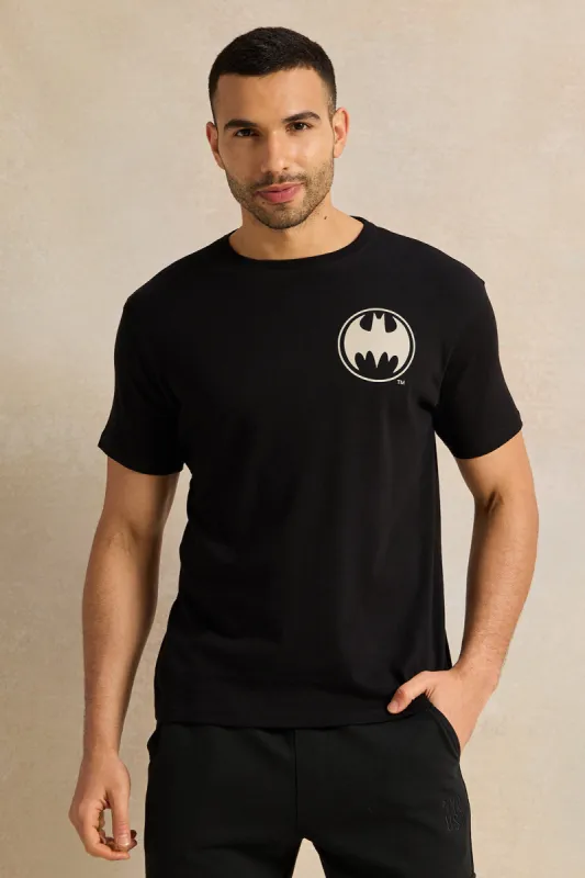 Men Black Printed T-Shirt sold by Redtag