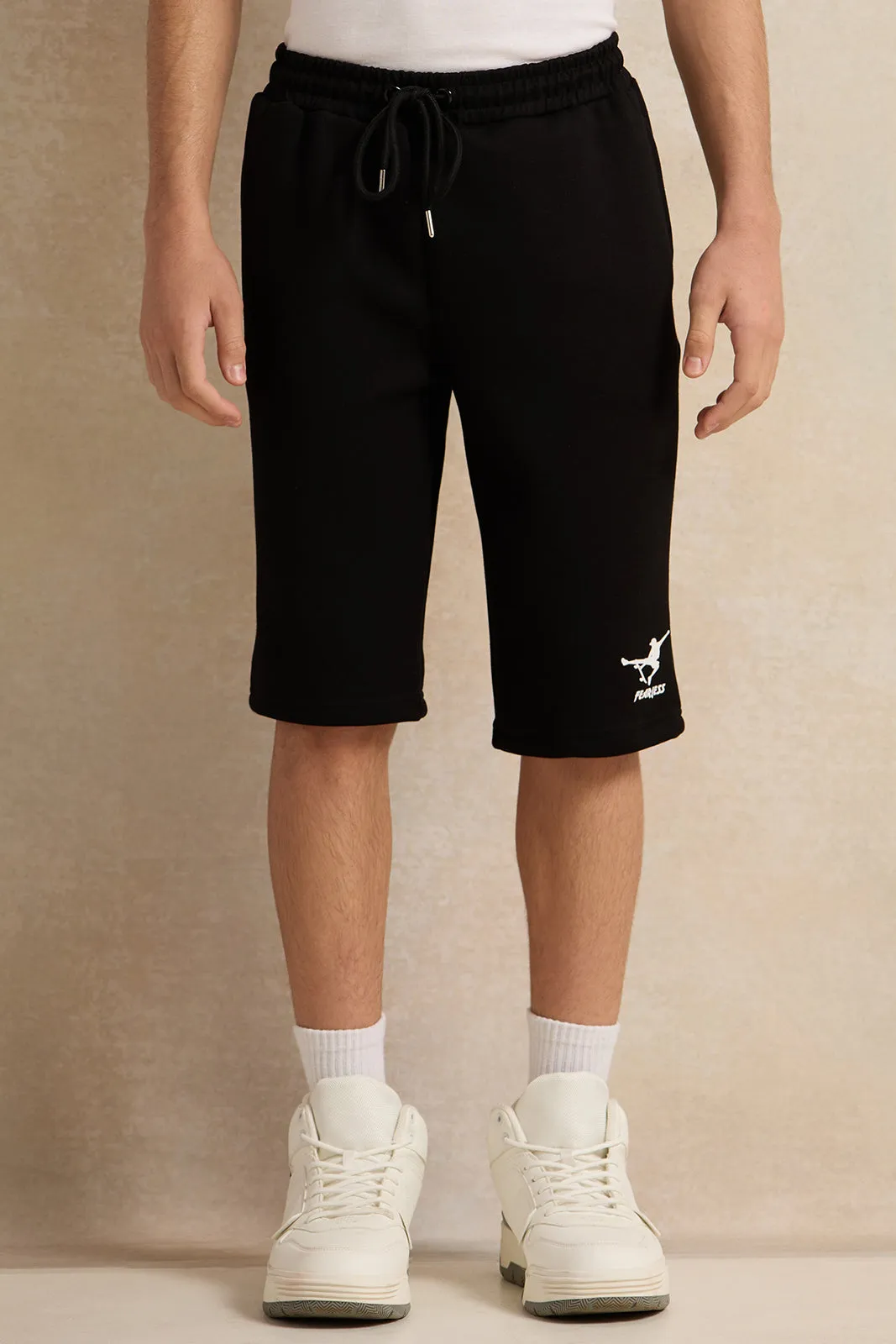 Senior Boys Black Active Shorts sold by Redtag