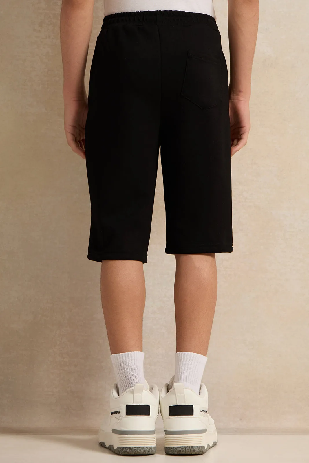 Senior Boys Black Active Shorts sold by Redtag product image thumbnail 3