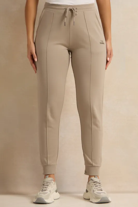 Women Grey Printed Jogger Pants sold by Redtag