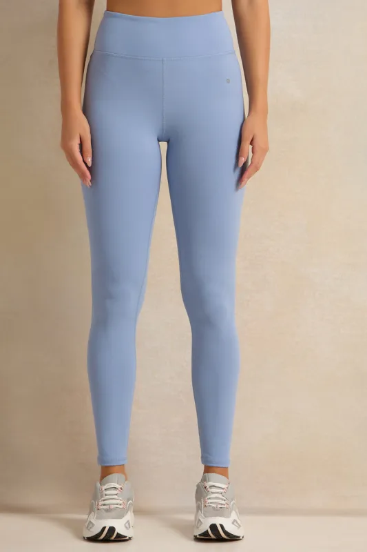 Women Blue Active Leggings sold by Redtag