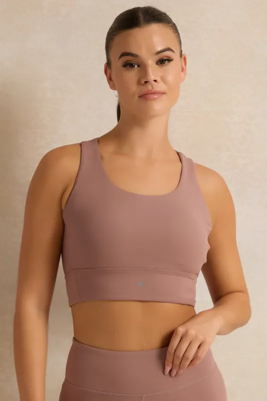Women Brown Active Bra sold by Redtag
