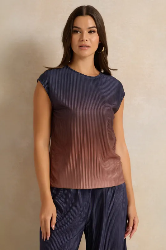 Women Multicolour Plisse Embellished Top sold by Redtag