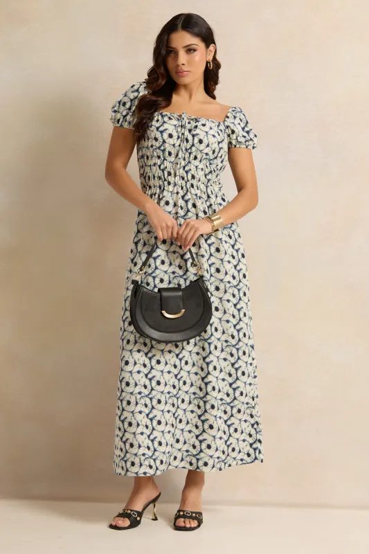 Women Ivory Printed Maxi Dress sold by Redtag
