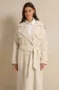 Women Beige Belted Trench Coat sold by Redtag
