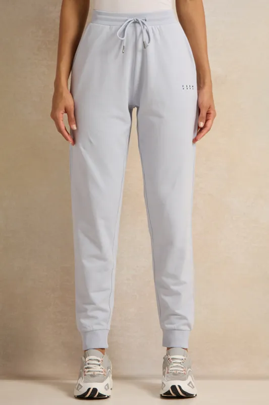 Women Blue Printed Active Pants sold by Redtag