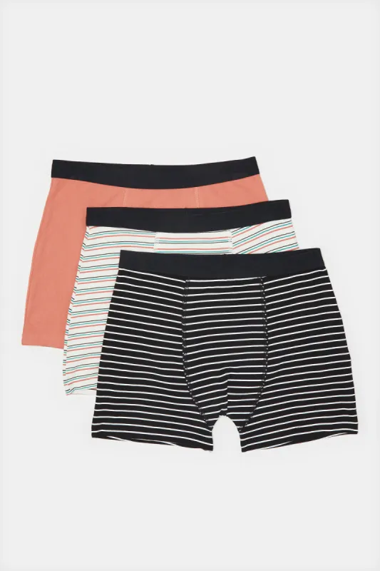 Senior Boys Assorted Striped Boxer Brief (Pack of 3) sold by Redtag