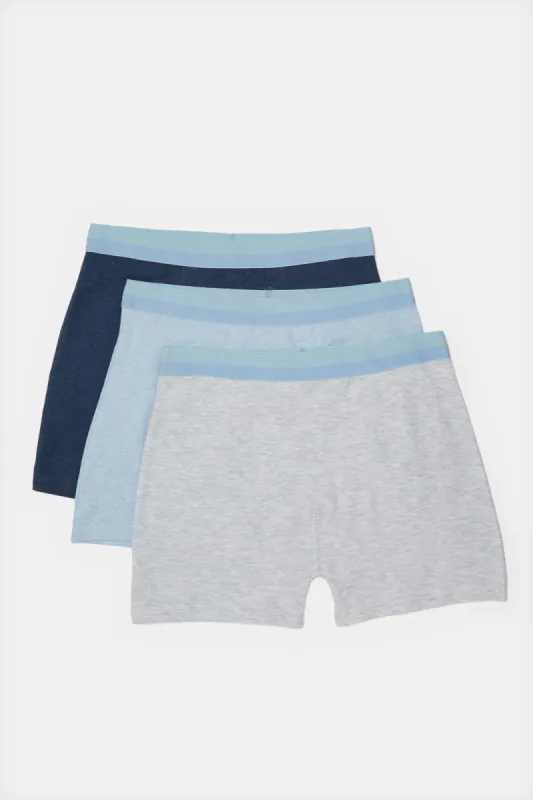Senior Boys Assorted Solid Boxer Brief (Pack of 3) sold by Redtag